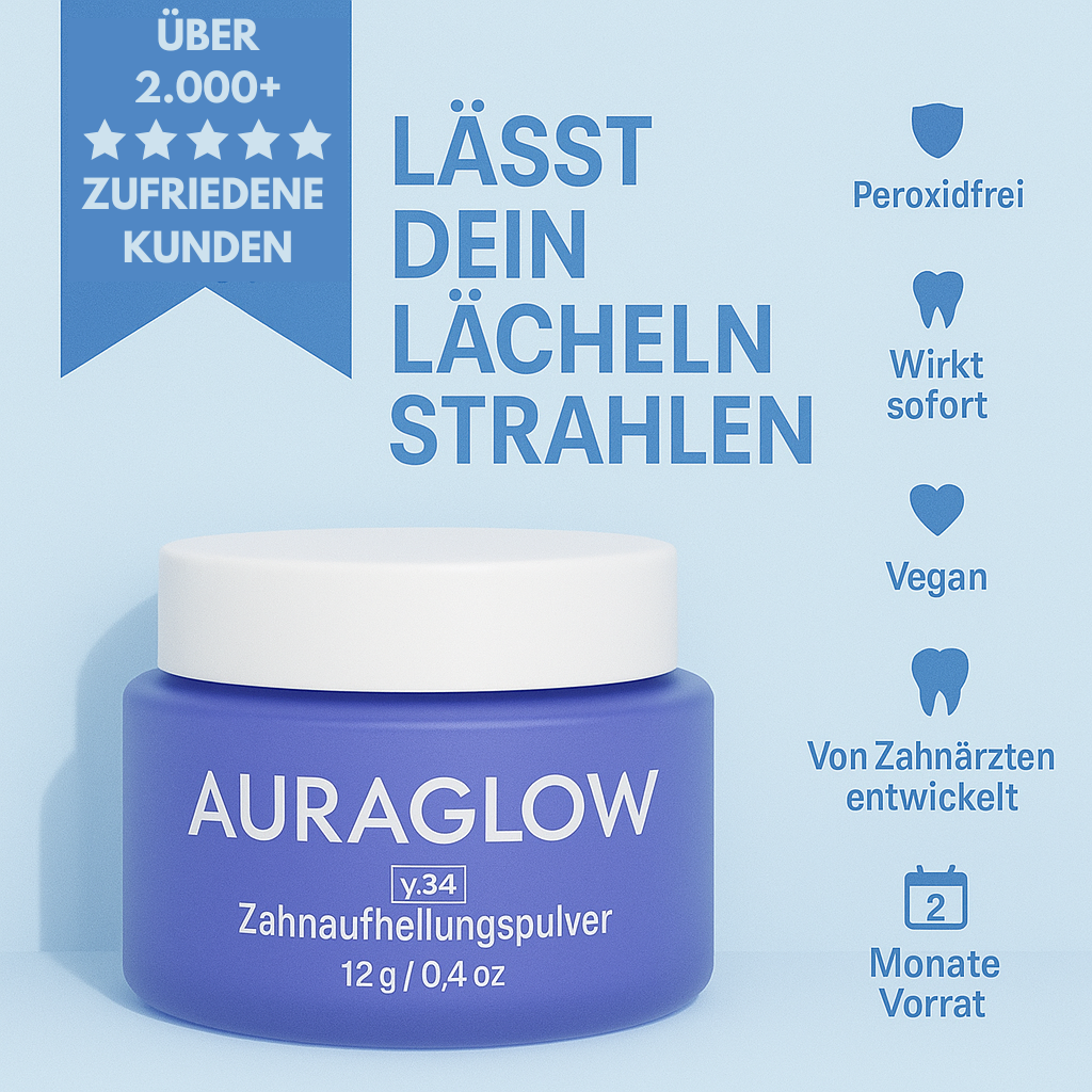 AuraGlow Zahnaufhellungspulver